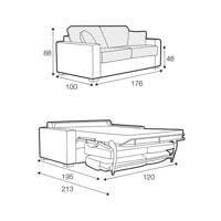 Lukas Two Seater Sofa Bed